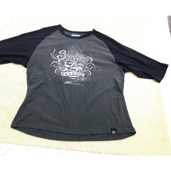 Chase Authentics Clint Bowyer 33 Cheerios NASCAR Race To Win Graphic Raglan T-Sh - Picture 1 of 8